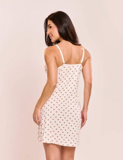 Camisola Nina Em Viscose Estampada Sem Bojo