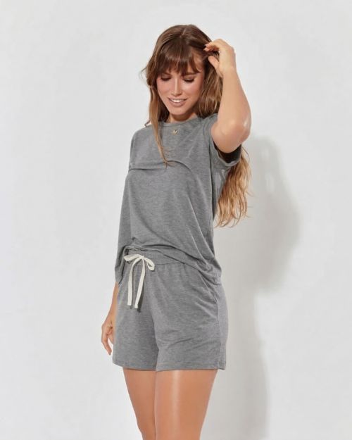 Short Doll Rose em Viscose