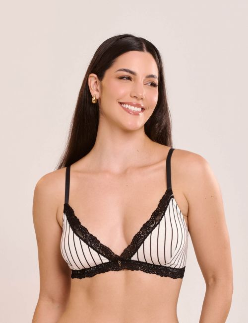 Suti� Tatiana Em Viscose e Renda Sem Bojo e Sem Aro