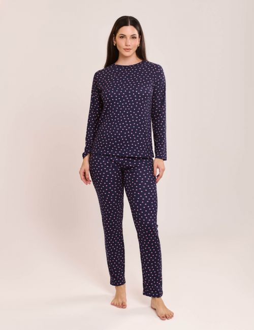 Pijama Juliana Estampado Manga Longa e Calça