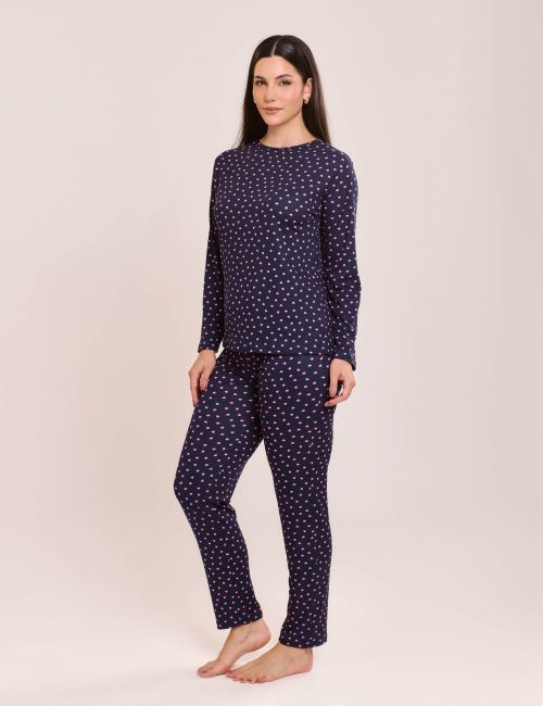 Pijama Juliana Estampado Manga Longa e Calça
