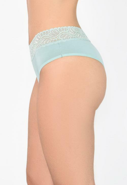 Calcinha Flower Básica Com Renda na Cintura