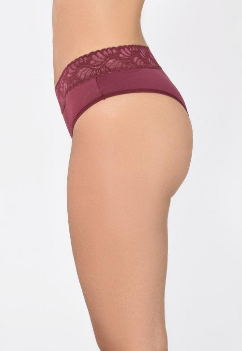 Calcinha Flower Básica Com Renda na Cintura