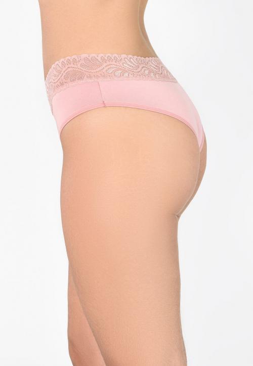 Calcinha Flower Básica Com Renda na Cintura