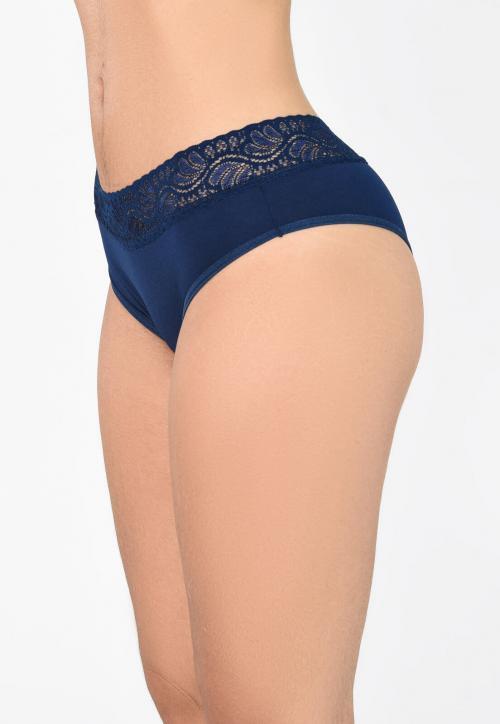 Calcinha Flower Básica Com Renda na Cintura