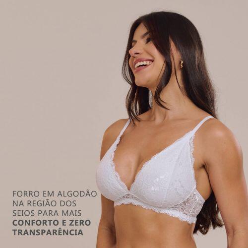Sutiã Sofia Sem Bojo e Sem Aro Em Renda
