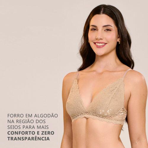 Sutiã Sofia Sem Bojo e Sem Aro Em Renda