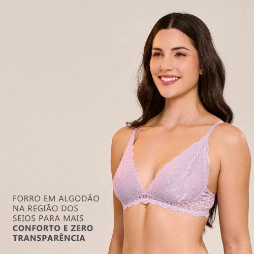 Sutiã Sofia Sem Bojo e Sem Aro Em Renda