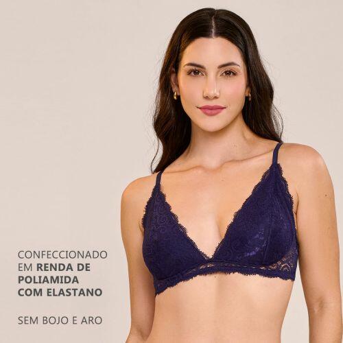 Sutiã Sofia Sem Bojo e Sem Aro Em Renda