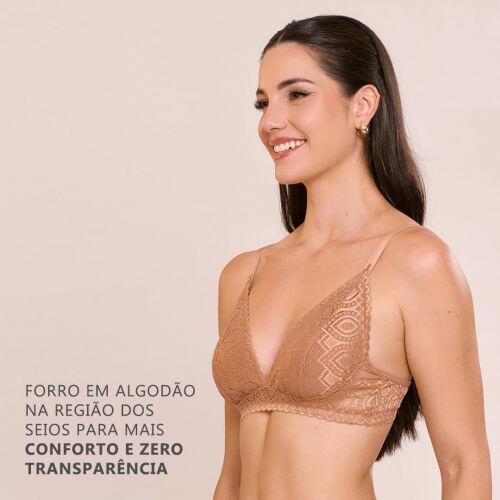Sutiã Sofia Sem Bojo e Sem Aro Em Renda