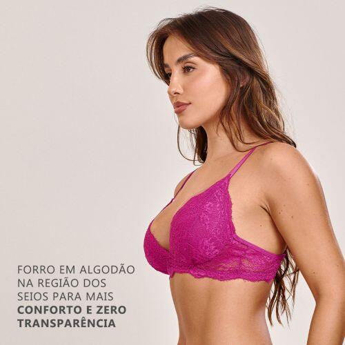Sutiã Sofia Sem Bojo e Sem Aro Em Renda