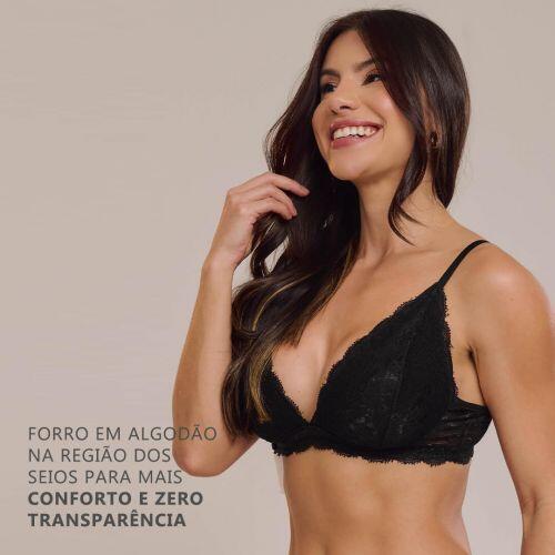 Sutiã Sofia Sem Bojo e Sem Aro Em Renda