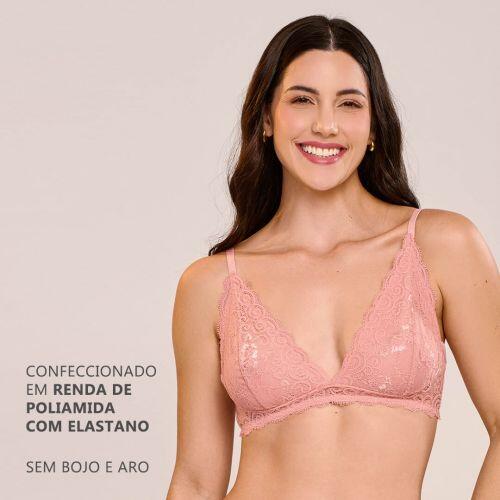 Sutiã Sofia Sem Bojo e Sem Aro Em Renda