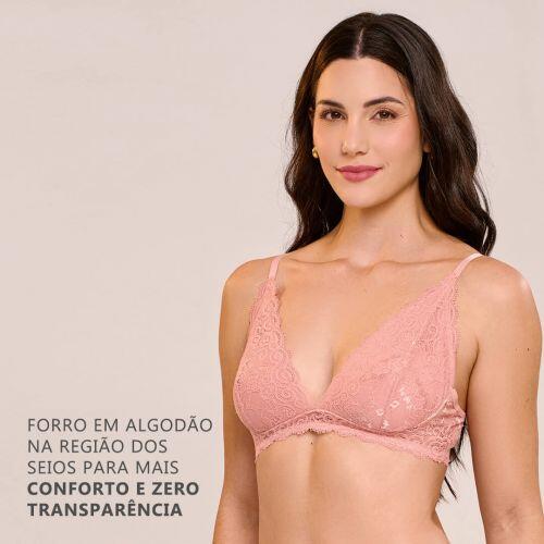 Sutiã Sofia Sem Bojo e Sem Aro Em Renda