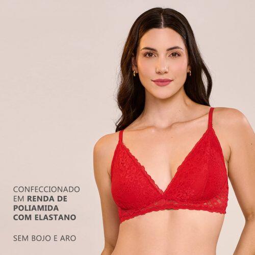 Sutiã Sofia Sem Bojo e Sem Aro Em Renda