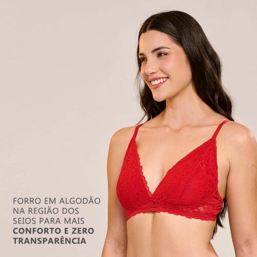 Sutiã Sofia Sem Bojo e Sem Aro Em Renda