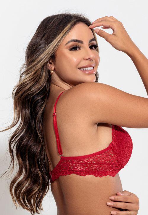 Sutiã Cissa Em Renda Com Bojo e Aro