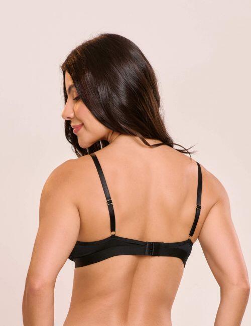 Conjunto Briana de Calcinha e Sutiã Sem Bojo e Sem Aro Com Renda