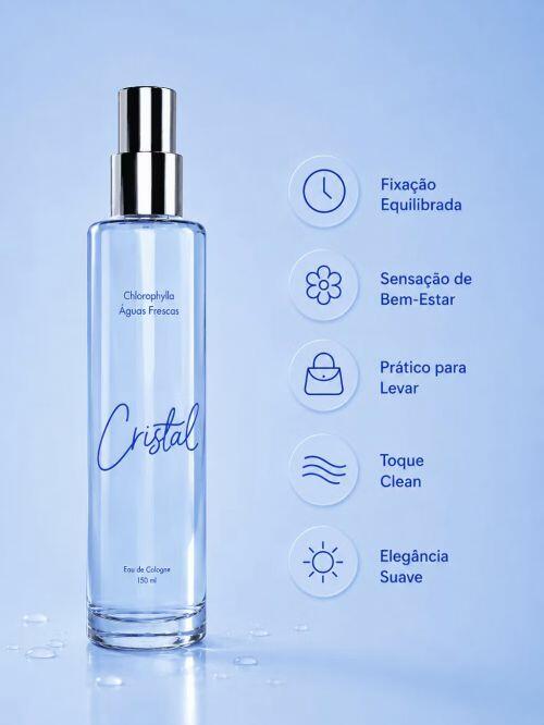 Deo colonia perfume Águas Frescas Cristal 150ML Chlorophylla - a