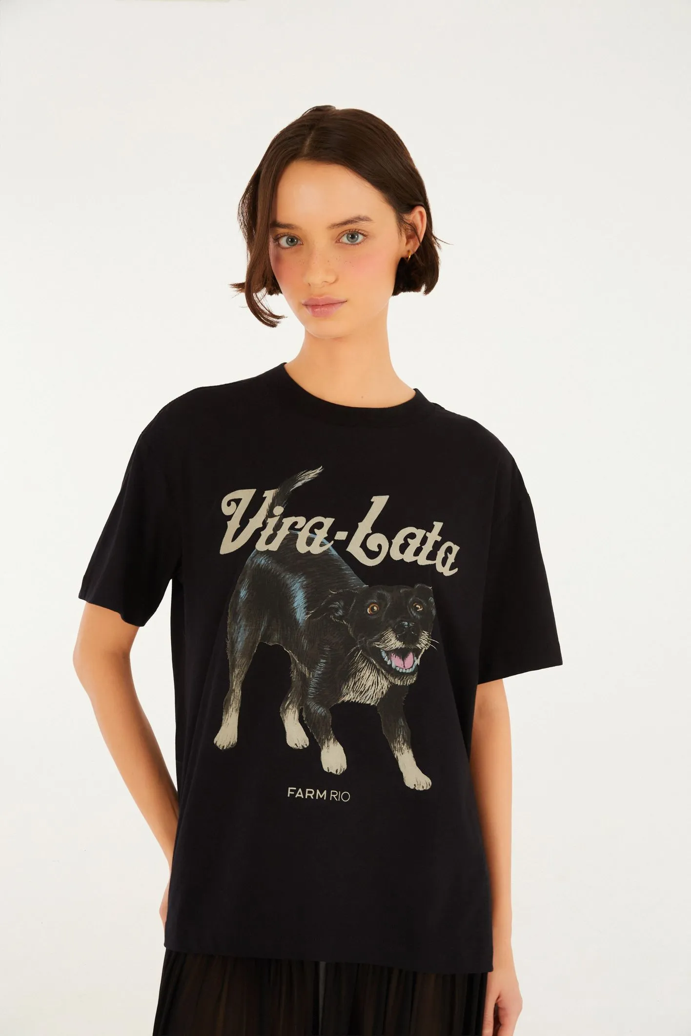 Comprar T-Shirt Media Vira Lata Malhado - a partir de R$188,10