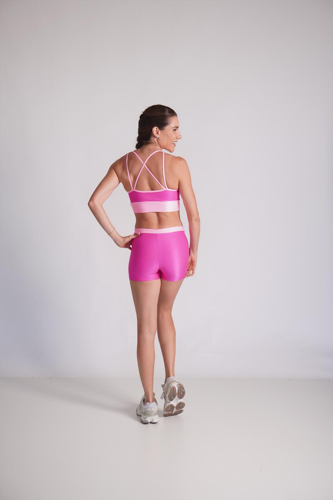 Comprar Legging Poliamida Fit + Top Ayla Bicolor Azul Royal/Off