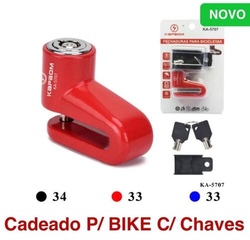 Comprar Cadeado Trava de Disco Freio Moto e Bike Antifurto