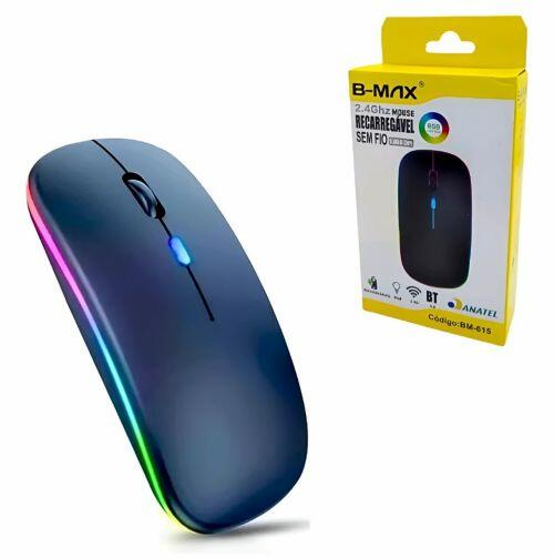 Comprar Mouse Sem Fio 2.5Ghz Recarregável B-Max BM-615 - R$18,00