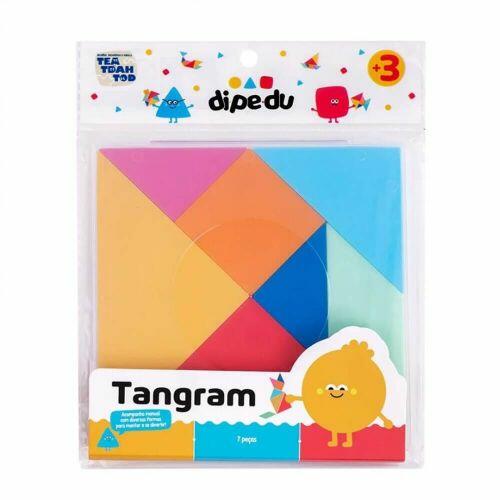 Tangram Colorido Plastico Dipedu com 7 Pecas - BRW