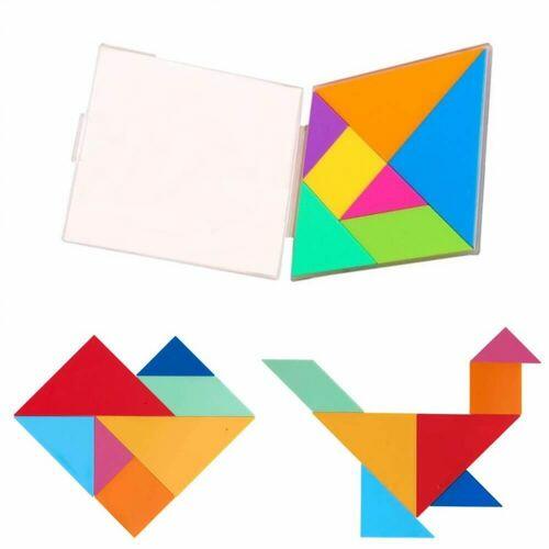 Tangram Colorido Plastico Dipedu com 7 Pecas - BRW