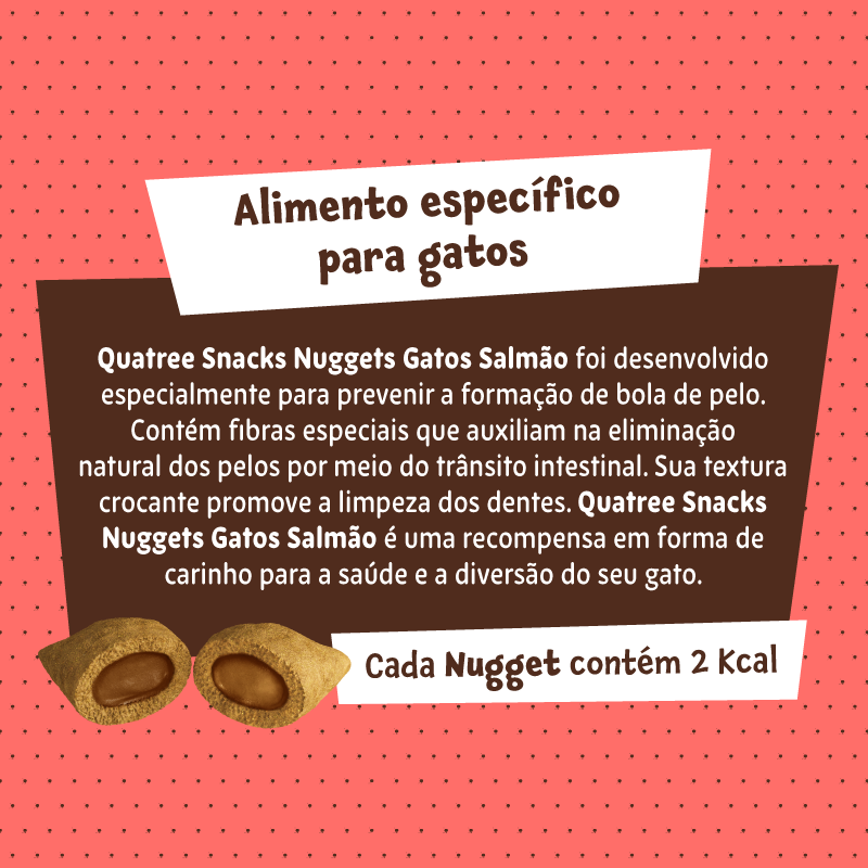 Comprar Petisco Snack Quatree Nuggets para Gatos Adultos Sabor