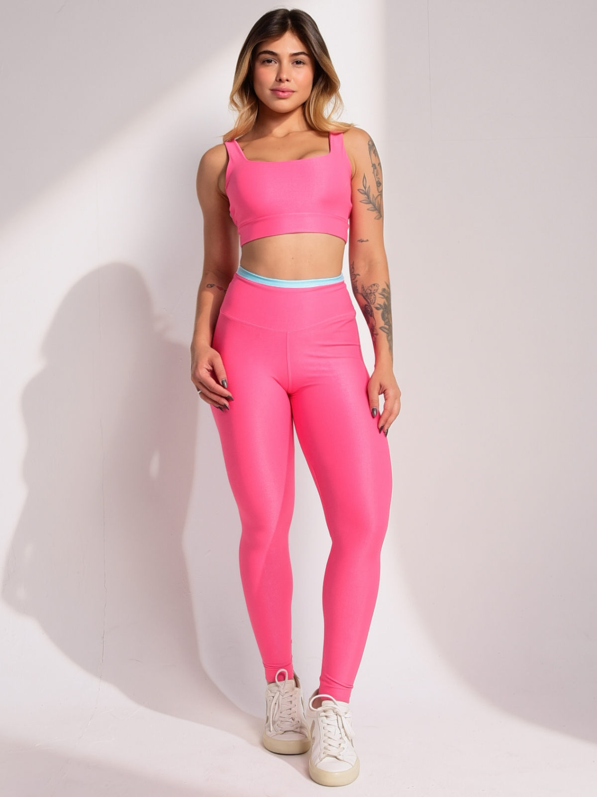 Conjunto Grace Soft Rosa com Azul Bebê