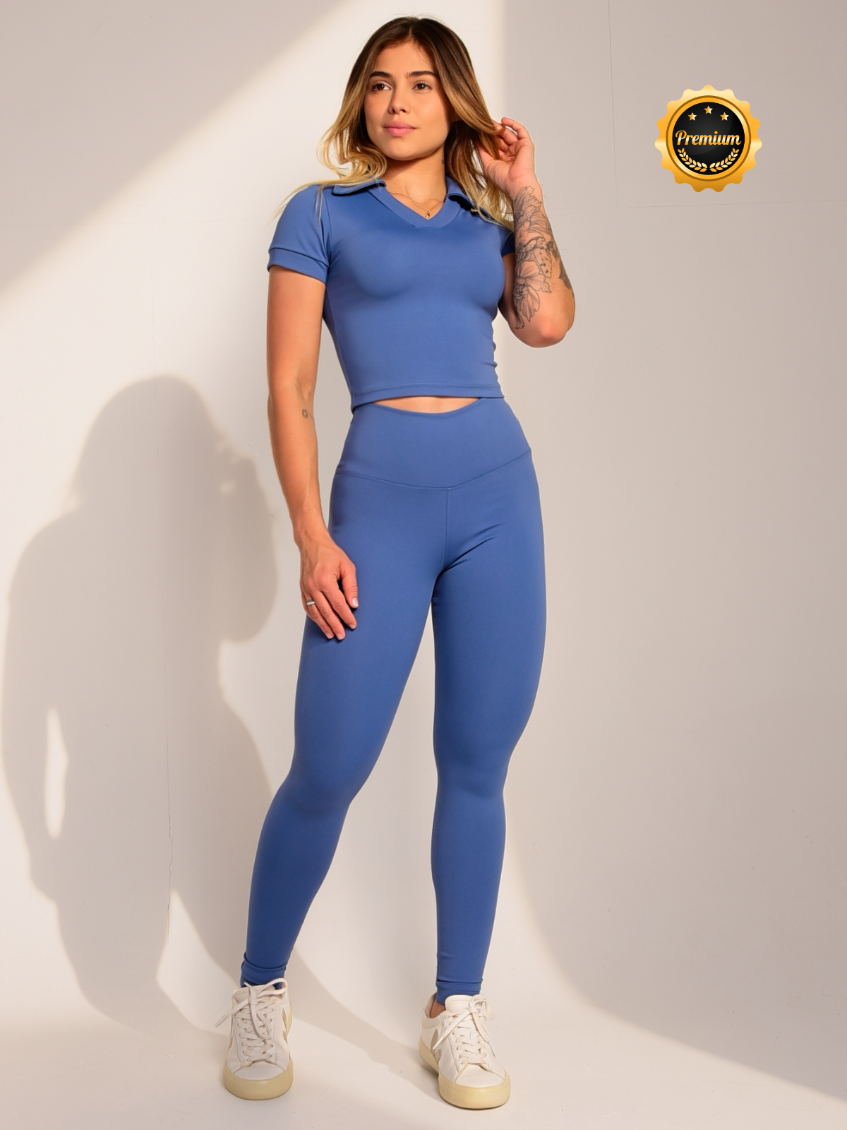 Conjunto Polo Move Azul Jeans