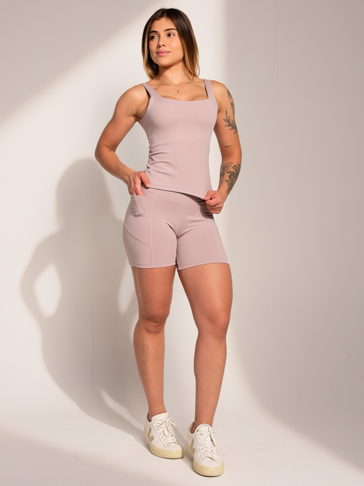 Conjunto Short Wide Nude