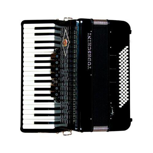 Acordeon Todeschini YW827 Preto - 41 Teclas e 120 Baixos