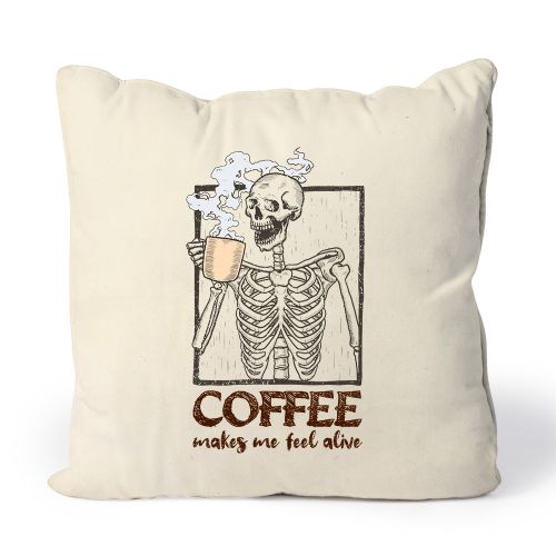 Almofada Coffee Makes Me Feel Alive