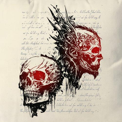 Almofada Ink Skulls