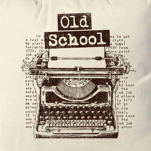 Almofada Old School Typewritter