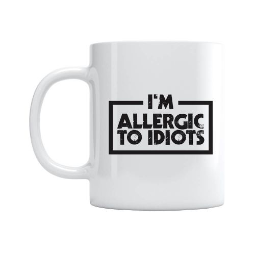 Caneca Allergic To Idiots