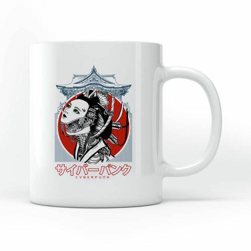 Caneca Cyberpunk Geisha