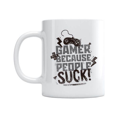 Caneca Gamer Because People Suck