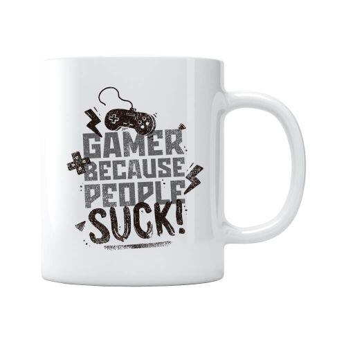 Caneca Gamer Because People Suck