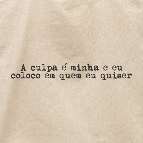 Ecobag A Culpa É Minha
