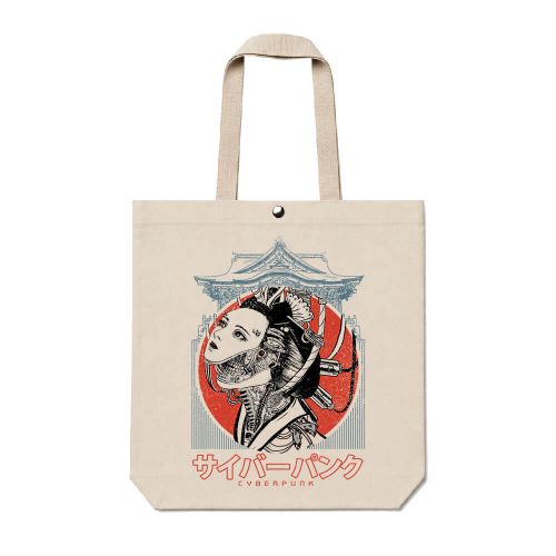 Ecobag Cyberpunk Geisha
