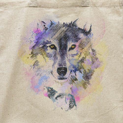 Ecobag Watercolor Wolf