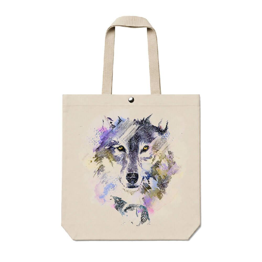 Ecobag Watercolor Wolf