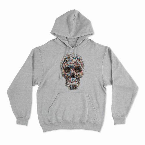 Moletom Com Capuz Skull Parts