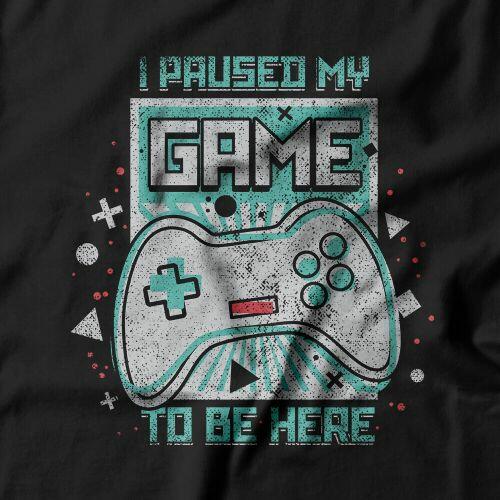 Moletom Com Capuz Paused My Game