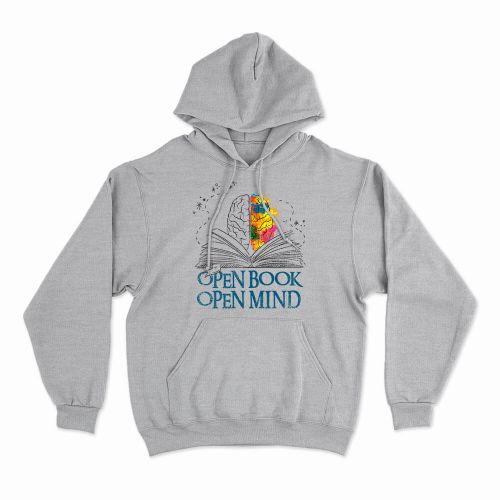 Moletom Com Capuz Open Book Open Mind