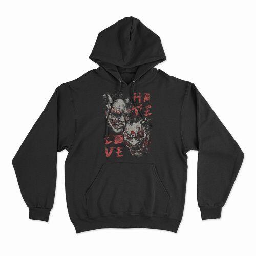 Moletom Com Capuz Hannya Hate Love