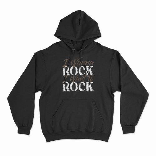 Moletom Com Capuz I Wanna Rock